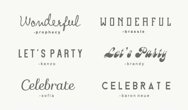 Preciously Me blog : Party Fonts